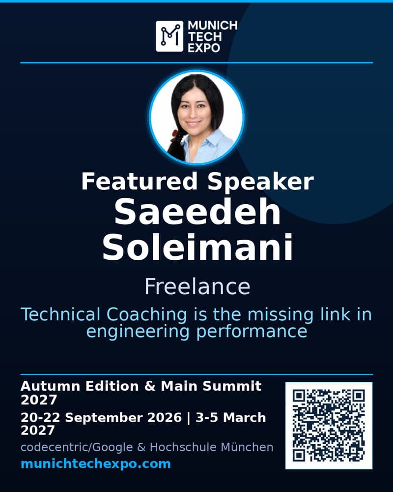 Saeedeh Soleimani, Featured Speaker at Munich Tech Expo